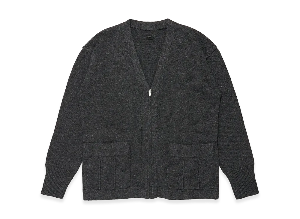 T.T Taiga Takahashi LOT.530 Zip-Up Cardigan "Charcoal"