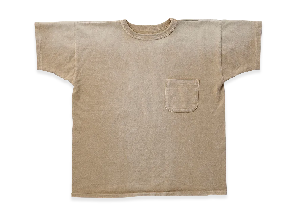 T.T Taiga Takahashi LOT.601 Tee Shirt "Bleached Camel"