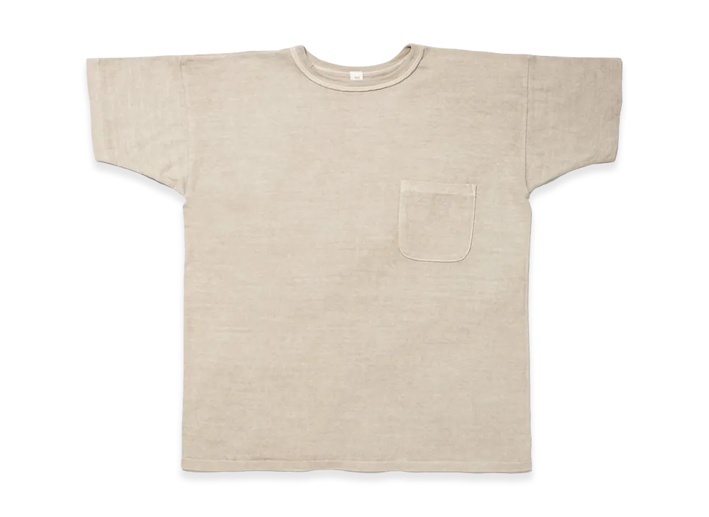 T.T Taiga Takahashi LOT.601 Tee Shirt "Walnut Dyed Beige"