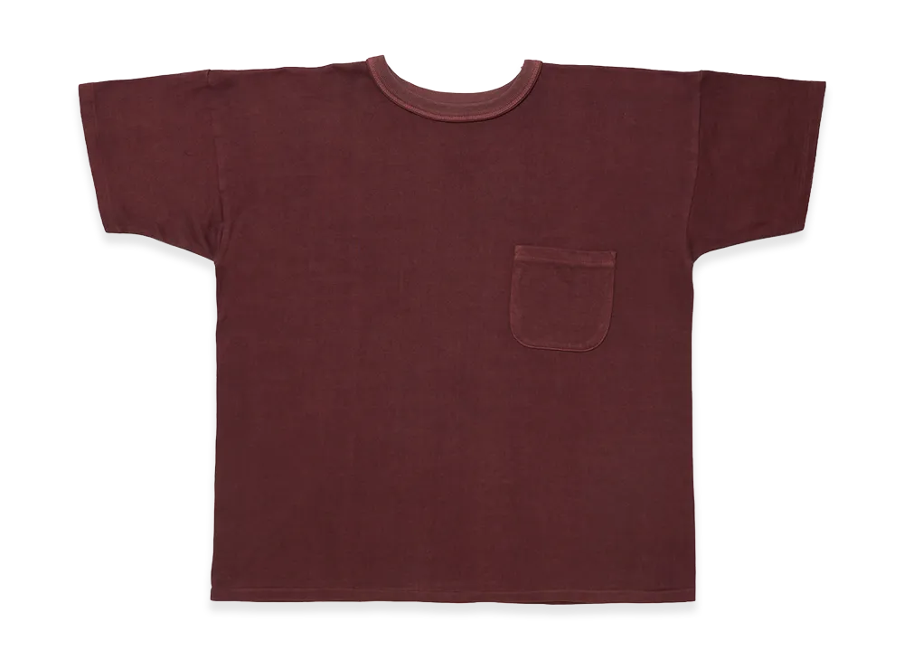 T.T Taiga Takahashi LOT.601 Tee Shirt "Natural Dyed Burgundy"