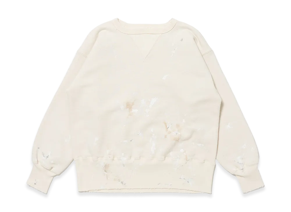 T.T Taiga Takahashi LOT.603 Sweat Shirt "Ivory Paint"