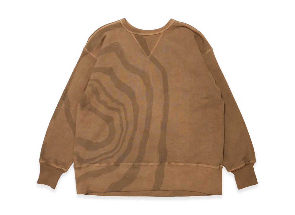 T.T Taiga Takahashi LOT.603 Print Sweat Shirt "Kakishibu Suminagashi"