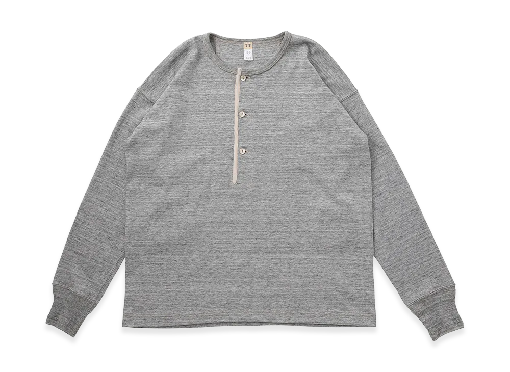 T.T Taiga Takahashi LOT.605 Henry Neck Shirt "Heather Gray"