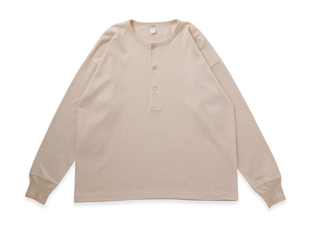 T.T Taiga Takahashi LOT.605 Henry Neck Shirt "Ivory"