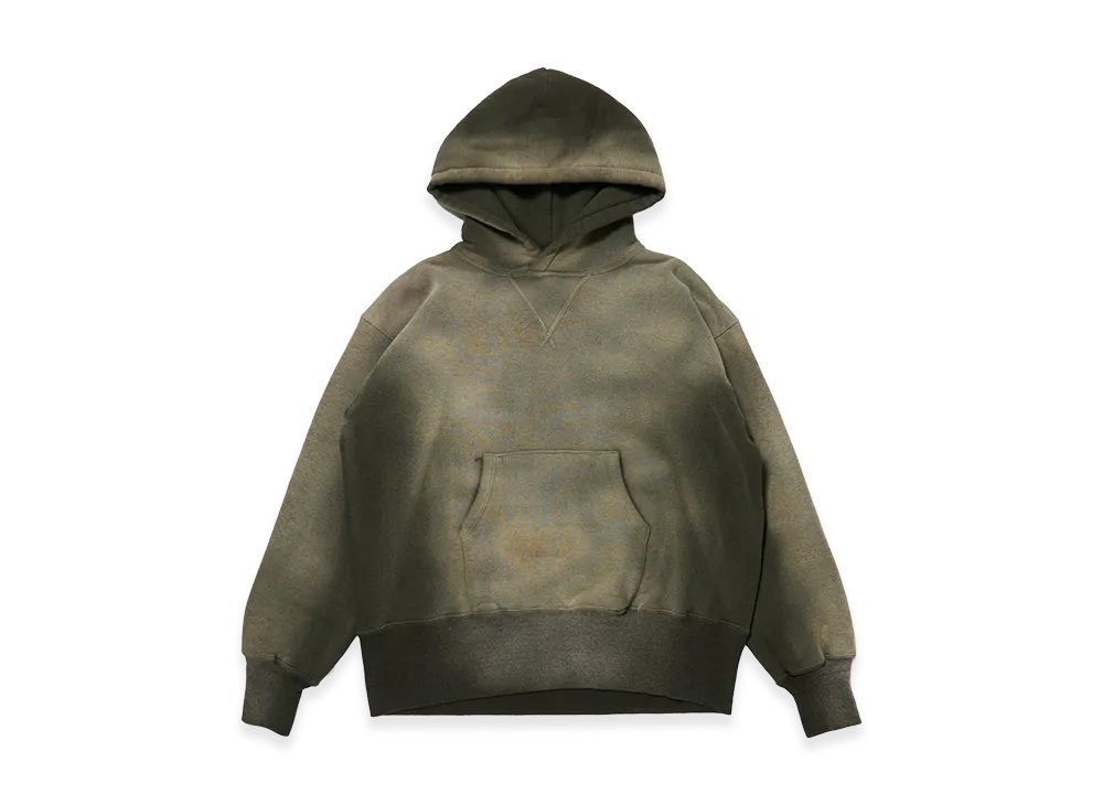 T.T Taiga Takahashi LOT.606 Hooded Sweat Shirt "Bleached Deep Green"