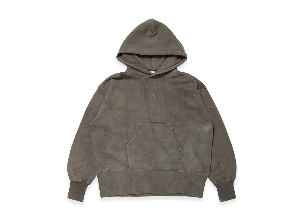T.T Taiga Takahashi LOT.606 Hooded Sweat Shirt "Logwood Dyed Gray"