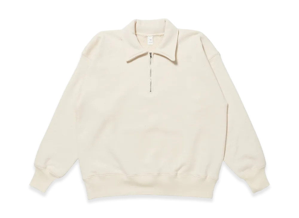 T.T Taiga Takahashi LOT.611 Half Zip Sweat Shirt "Ivory"