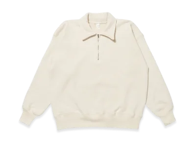 T.T Taiga Takahashi LOT.611 Half Zip Sweat Shirt "Ivory"