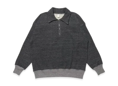 T.T Taiga Takahashi LOT.611 Half Zip Sweat Shirt "Heather Gray"