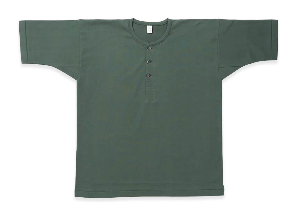 T.T Taiga Takahashi LOT.613 Henry Neck Shirt "Olive Green"