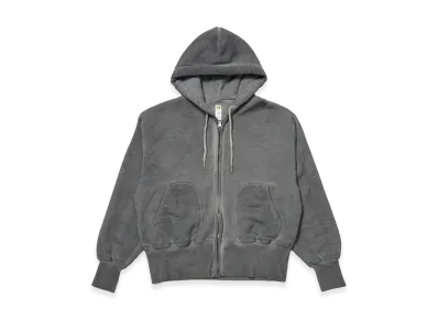 T.T Taiga Takahashi LOT.615 Full Zip Sweat Parka "Charcoal Dyed Gray"