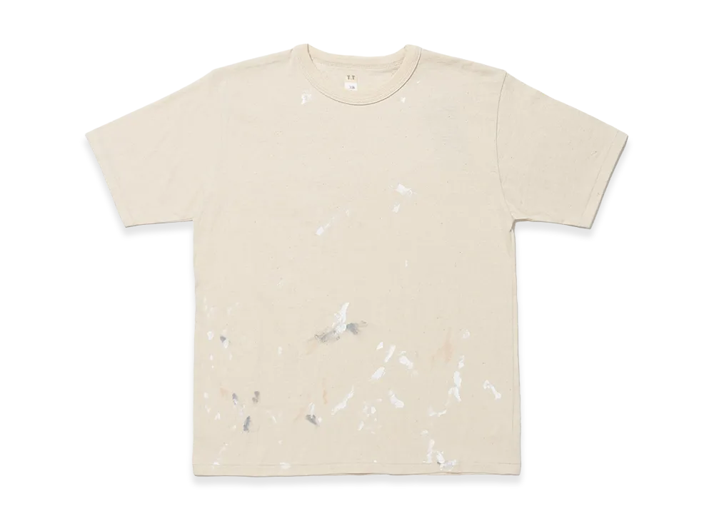 T.T Taiga Takahashi LOT.616 Tee Shirt "Ivory Paint"