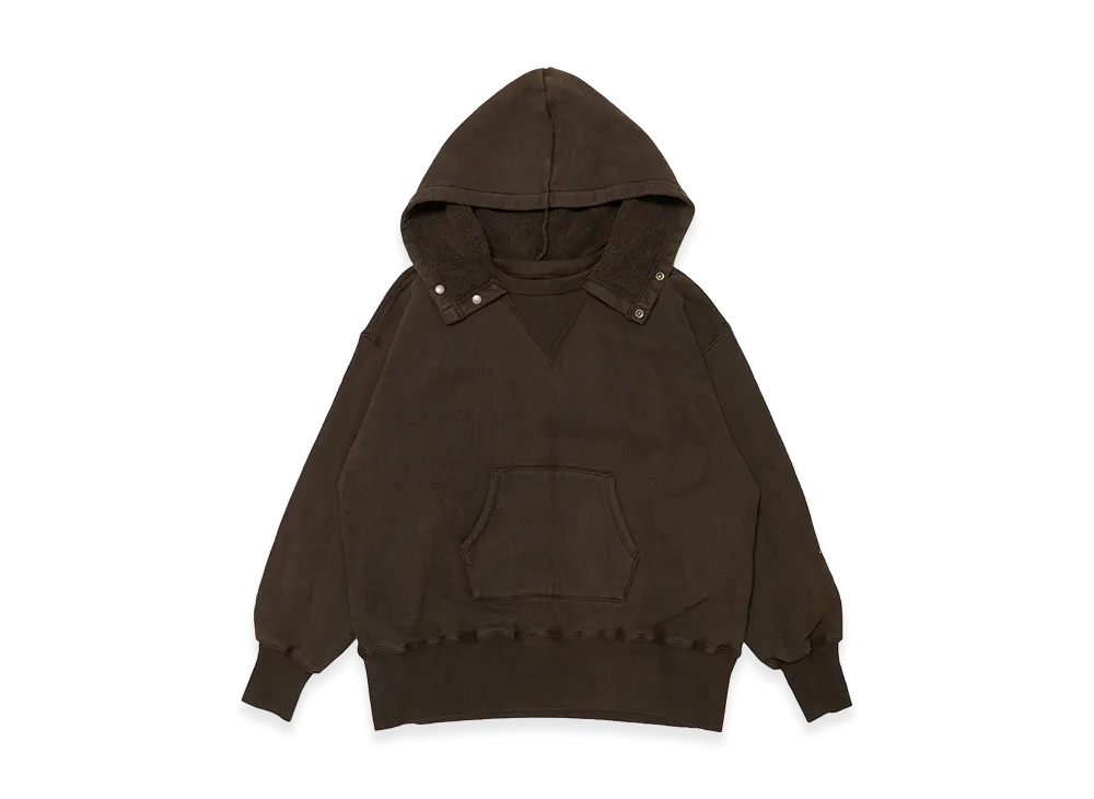 T.T Taiga Takahashi LOT.620 After Hooded Sweat Shirt "Mud Dyed Brown"