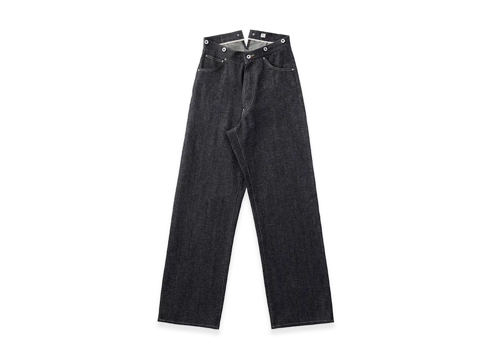 T.T Taiga Takahashi LOT.707 Buckle-Backed Denim Trousers "Raw Indigo"