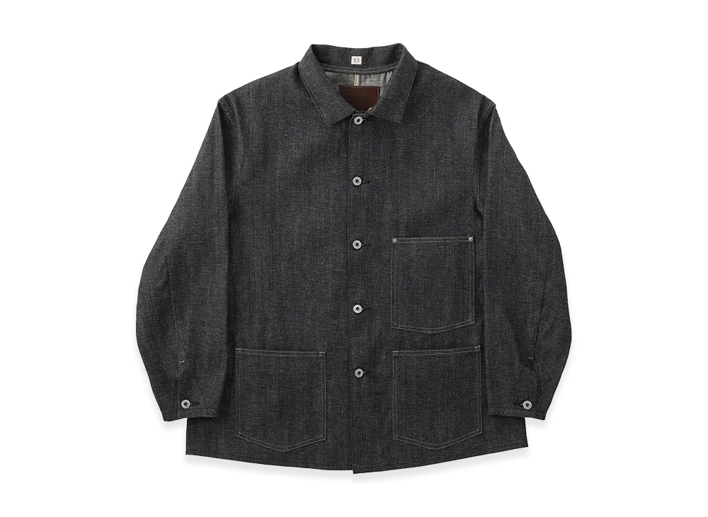 T.T Taiga Takahashi LOT.708 Denim Coverall Jacket C.1940's "Raw Indigo"