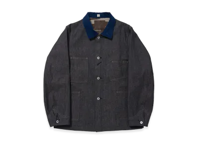 T.T Taiga Takahashi LOT.711 Blanket Lining Denim Coverall Jacket "Raw Indigo"
