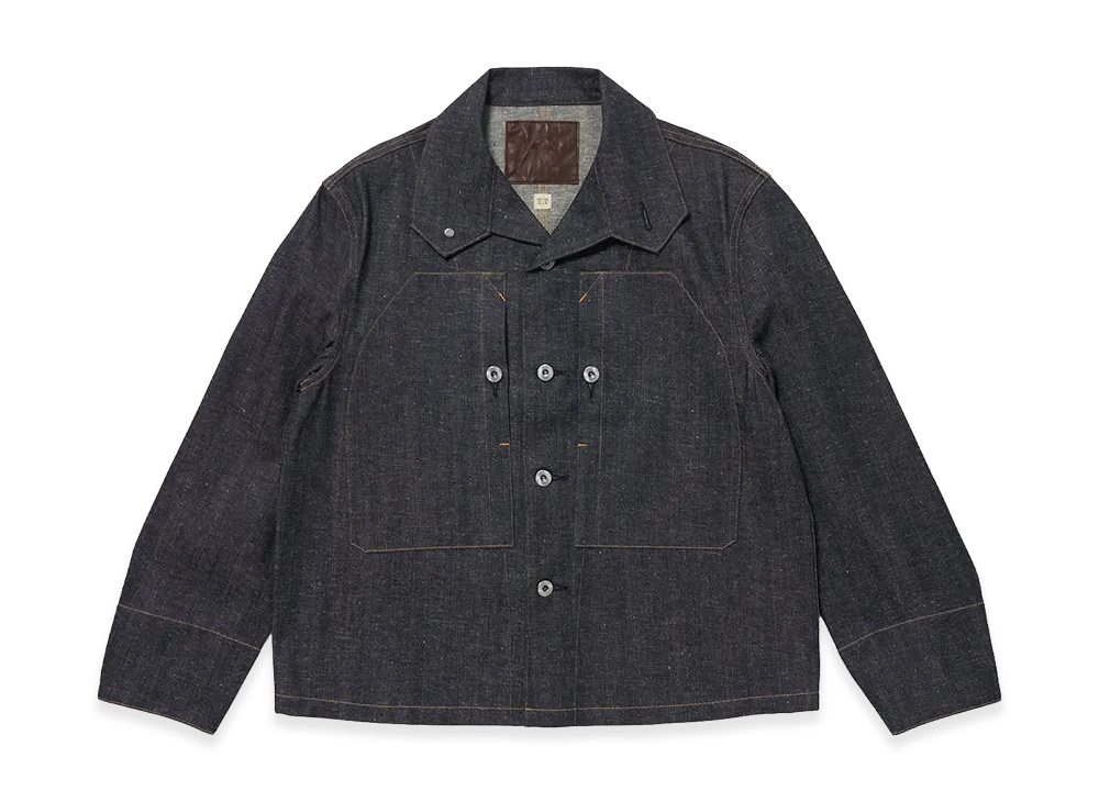 T.T Taiga Takahashi LOT.715 French Navy Mechanic Jacket "Raw Indigo"