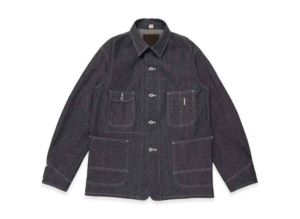 T.T Taiga Takahashi LOT.716 Coverall Jacket With Chinstrap "Raw Indigo"