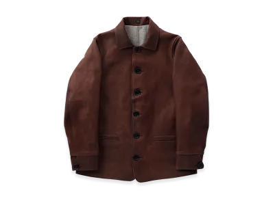 T.T Taiga Takahashi LOT.801 Automobile Leather Jacket "Mud Dyed Brown"