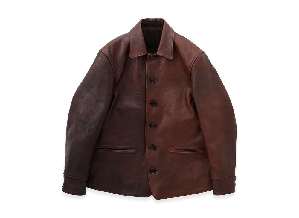 T.T Taiga Takahashi LOT.801 Automobile Coat "Double Mud Dyed Brown"