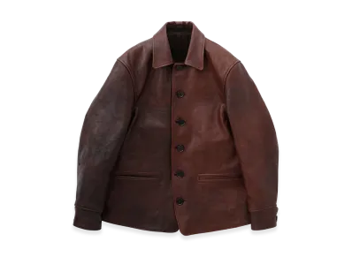 T.T Taiga Takahashi LOT.801 Automobile Coat "Double Mud Dyed Brown"