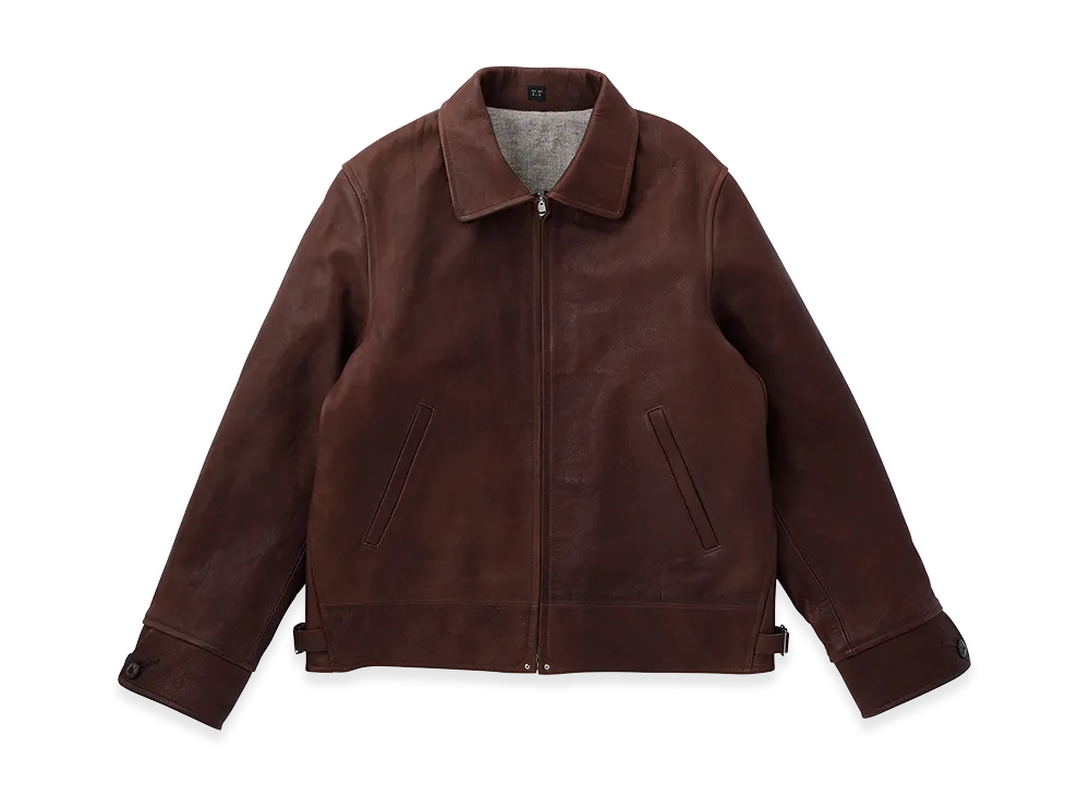 T.T Taiga Takahashi LOT.802 Cossack Leather Jacket "Mud Dyed Brown"