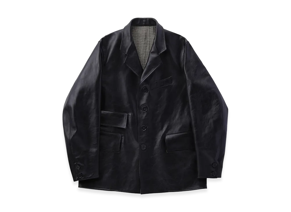 T.T Taiga Takahashi LOT.803 Sack Leather Coat "Black"