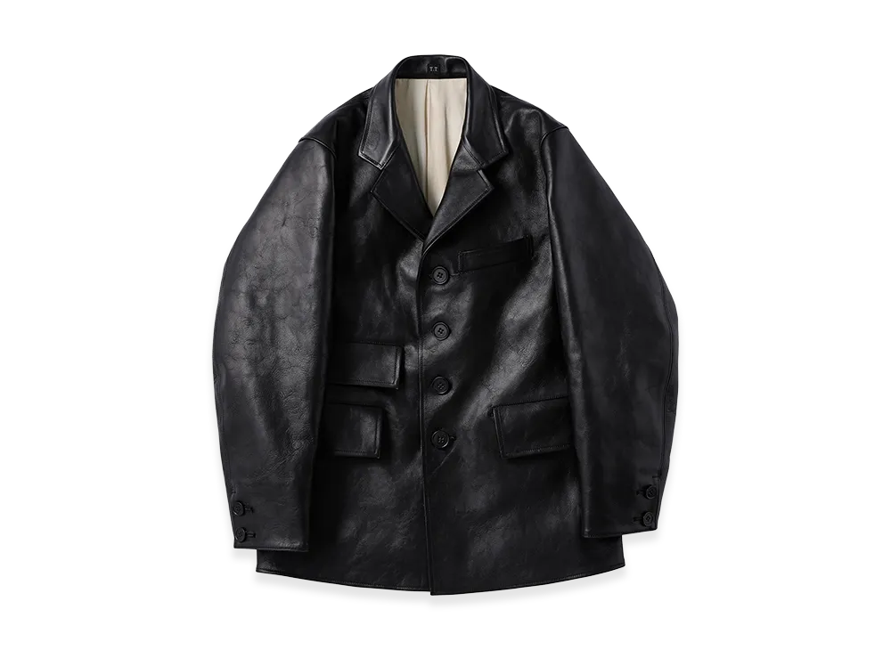 T.T Taiga Takahashi LOT.803 Sack Leather Coat "Black"
