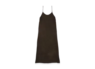 T.T Taiga Takahashi Women's Camisole Dress "Mud Dyed Brown"