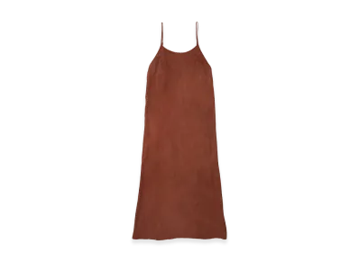 T.T Taiga Takahashi Women's Camisole Dress "Techi Tree Dyed Copper Mordant"