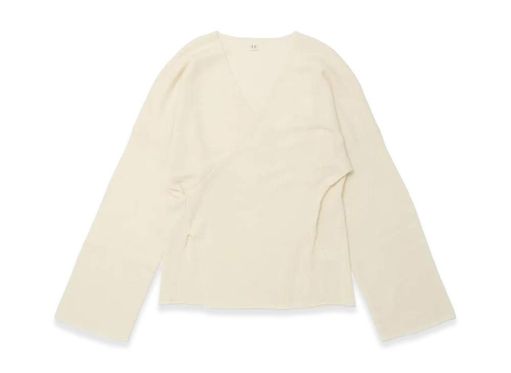 T.T Taiga Takahashi Women's Cashmere Cache Coeur Pullover "Raw White"