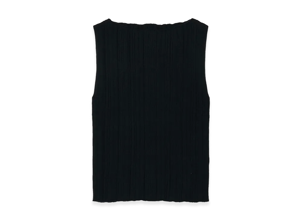 T.T Taiga Takahashi Women's Baby Cashmere No Sleeve Pullover "Black"