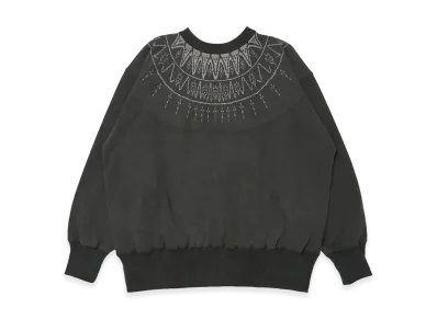 T.T Taiga Takahashi Lot.624 Nordic Pattern Sweatshirt "Sumi"