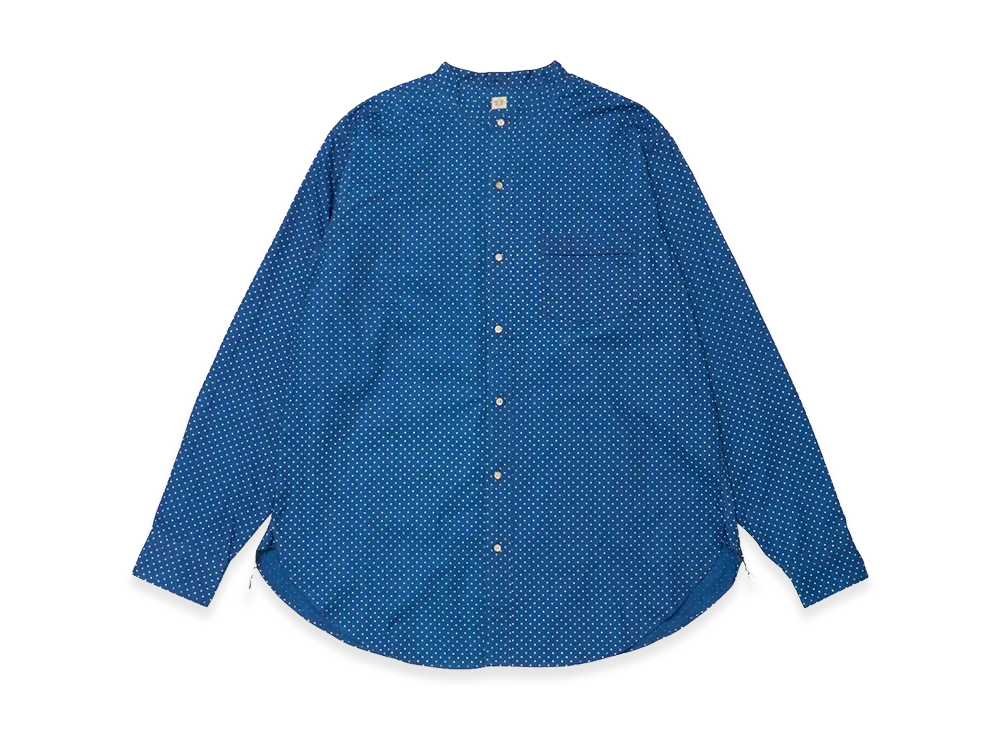 T.T Taiga Takahashi Lot.104 Band Collar Shirt "Indigo"