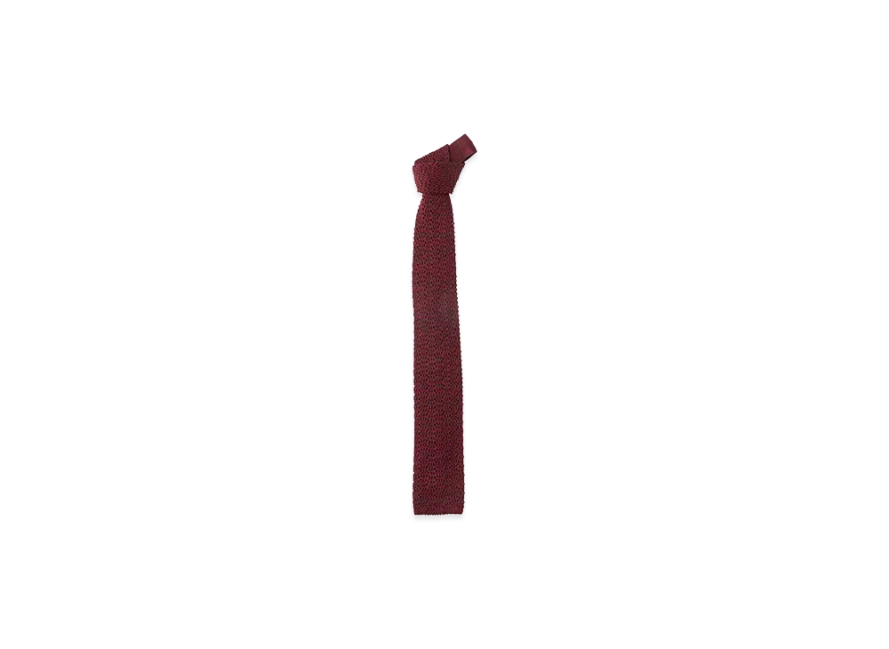 T.T Taiga Takahashi Lot.036 Knit Tie "Burgundy"