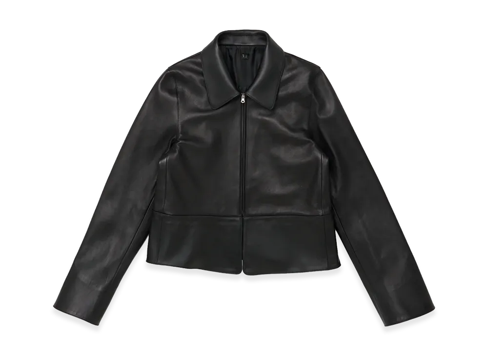 T.T Taiga Takahashi Women's Zip Up Leather Jacket "Black"