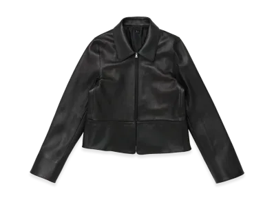 T.T Taiga Takahashi Women's Zip Up Leather Jacket "Black"