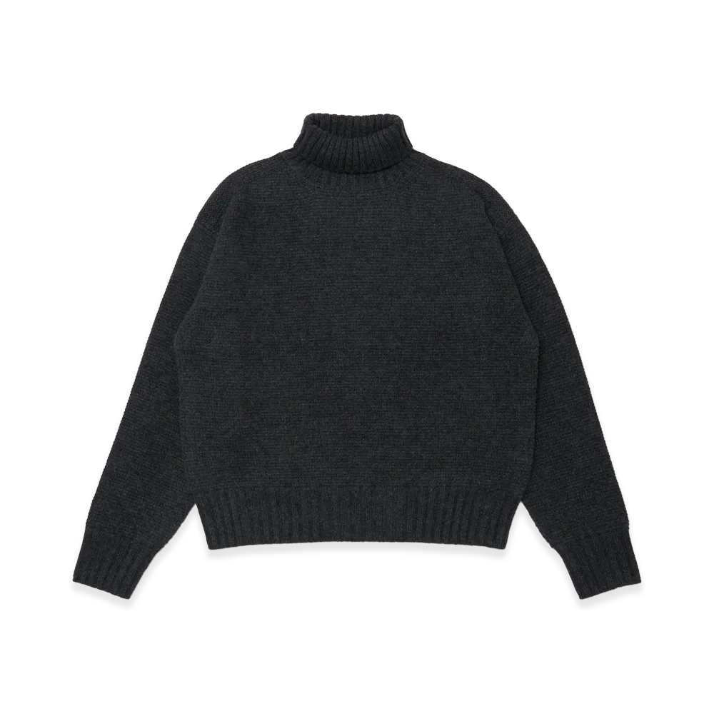 T.T Taiga Takahashi Lot.527 A.R.C Turtleneck Sweater "Charcoal"