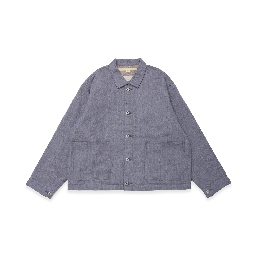 T.T Taiga Takahashi Lot.303 Coverall Jacket With Blanket Lining "Melange Blue"