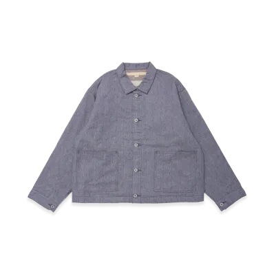T.T Taiga Takahashi Lot.303 Coverall Jacket With Blanket Lining "Melange Blue"