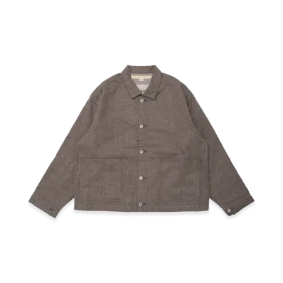 T.T Taiga Takahashi Lot.303 Coverall Jacket With Blanket Lining "Melange Charcoal"