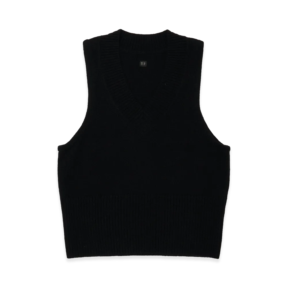 T.T Taiga Takahashi Lot.520 Varsity Letterman Vest "Black"