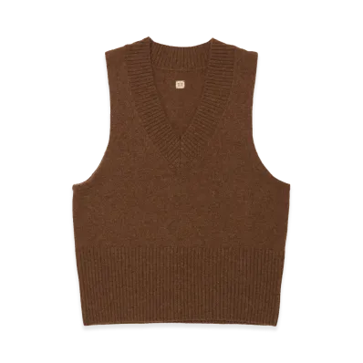 T.T Taiga Takahashi Lot.520 Varsity Letterman Vest "Brown"