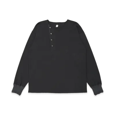 T.T Taiga Takahashi Lot.618 Side Henly Neck "Charcoal"