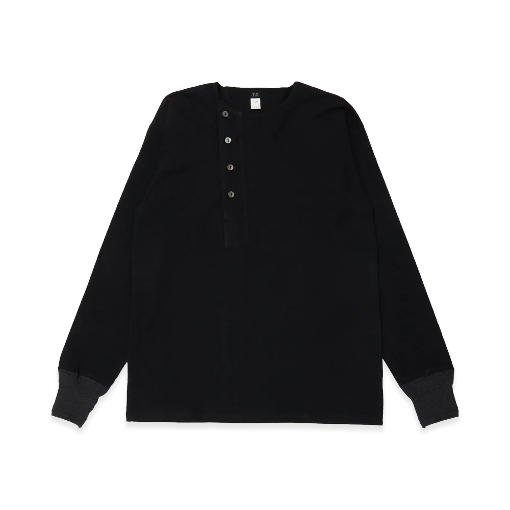 T.T Taiga Takahashi Lot.618 Side Henly Neck "Black"