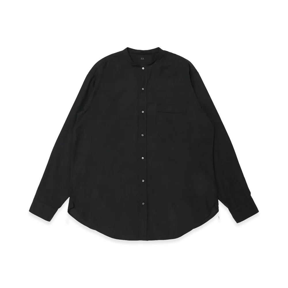 T.T Taiga Takahashi Lot.104 Band Collar Shirt "Charcoal"