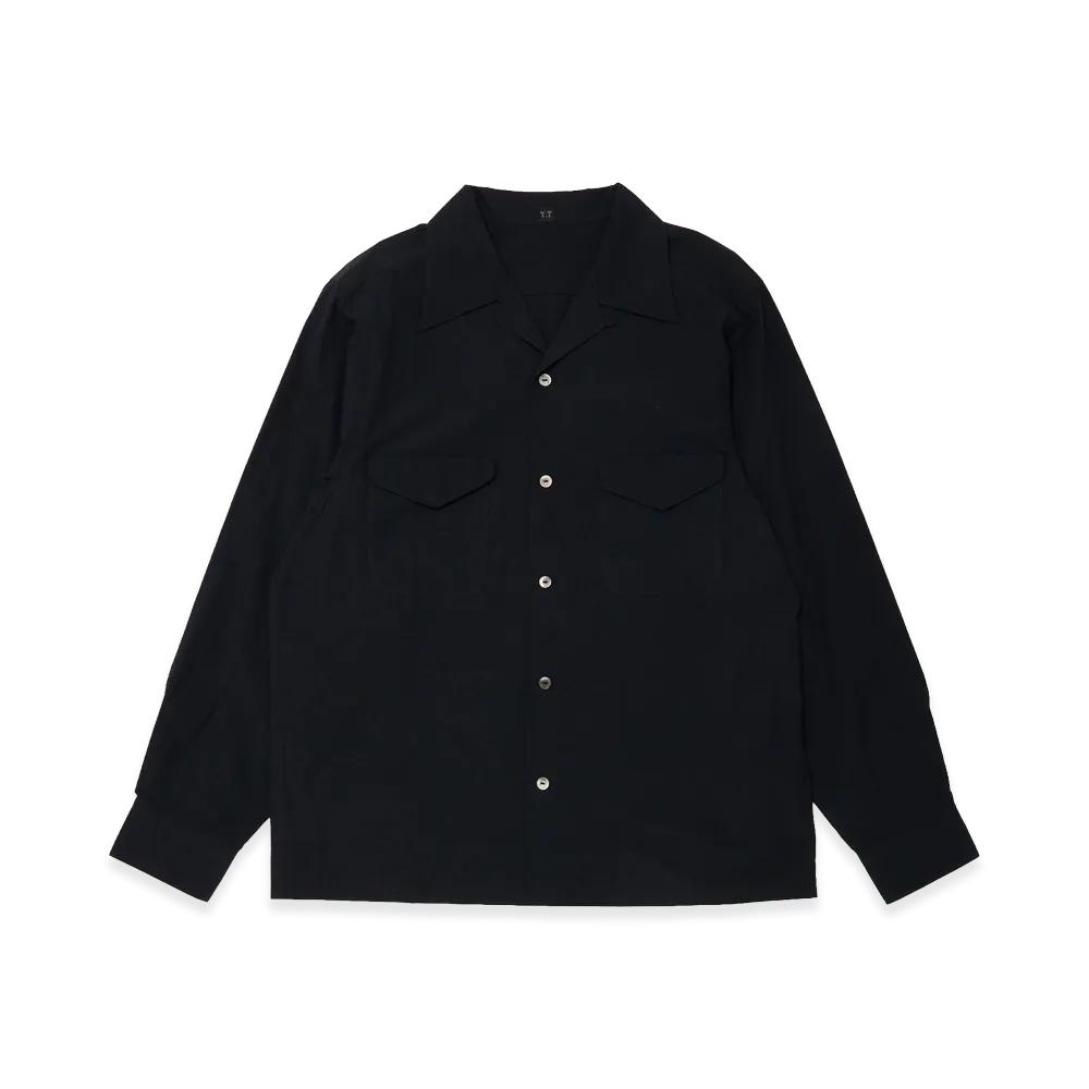 T.T Taiga Takahashi Lot.101 Open Collar Shirt "Navy"