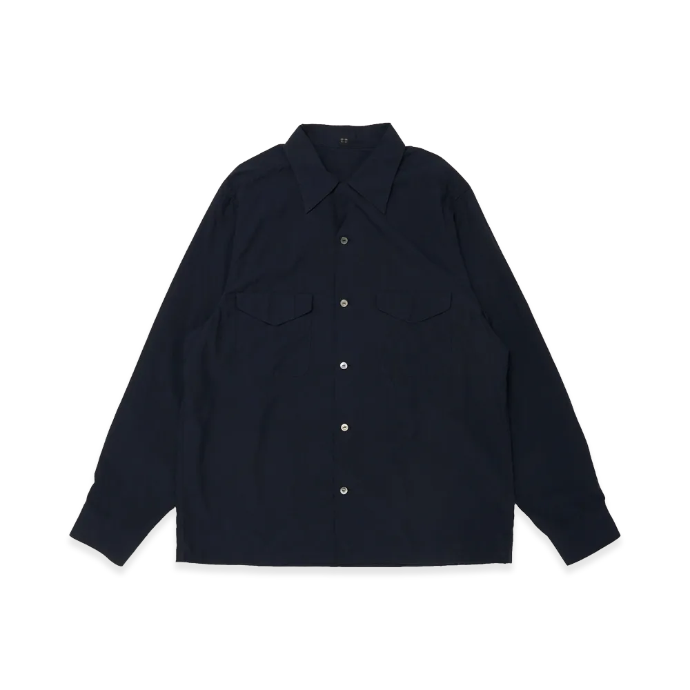 T.T Taiga Takahashi Lot.101 Open Collar Shirt "Black"