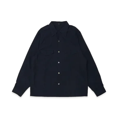 T.T Taiga Takahashi Lot.101 Open Collar Shirt "Black"