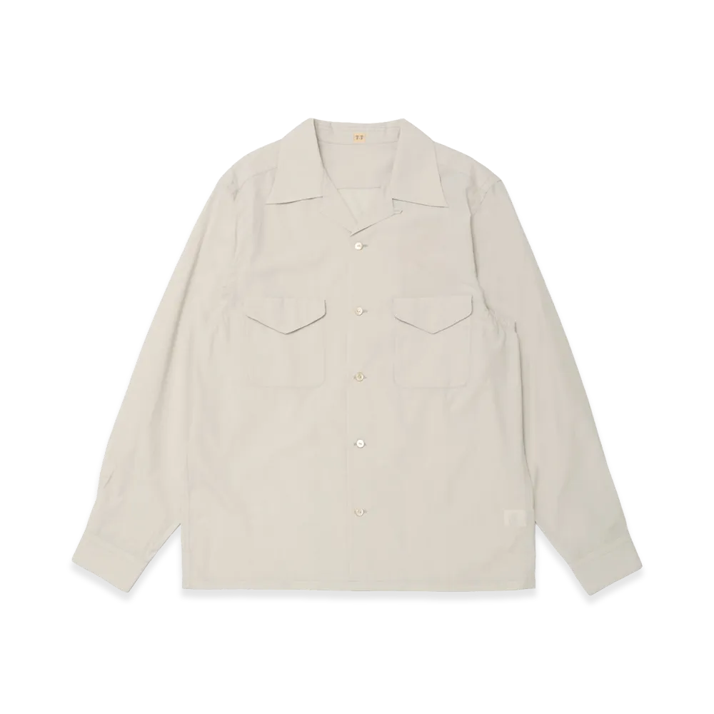 T.T Taiga Takahashi Lot.101 Open Collar Shirt "Light Gray"